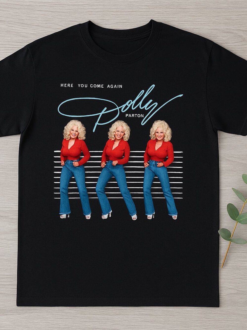 Retro Photo Trio Graphic Tee Country Music Vintage Black